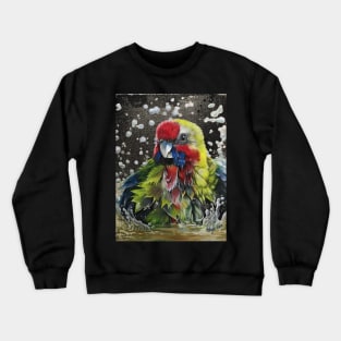 Australian Rosella Bathing Crewneck Sweatshirt